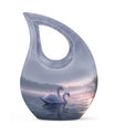 Dual Swan Cremation Urn For Human Ashes For Men and Women