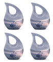 Dual Swan Cremation Urn For Human Ashes For Men and Women