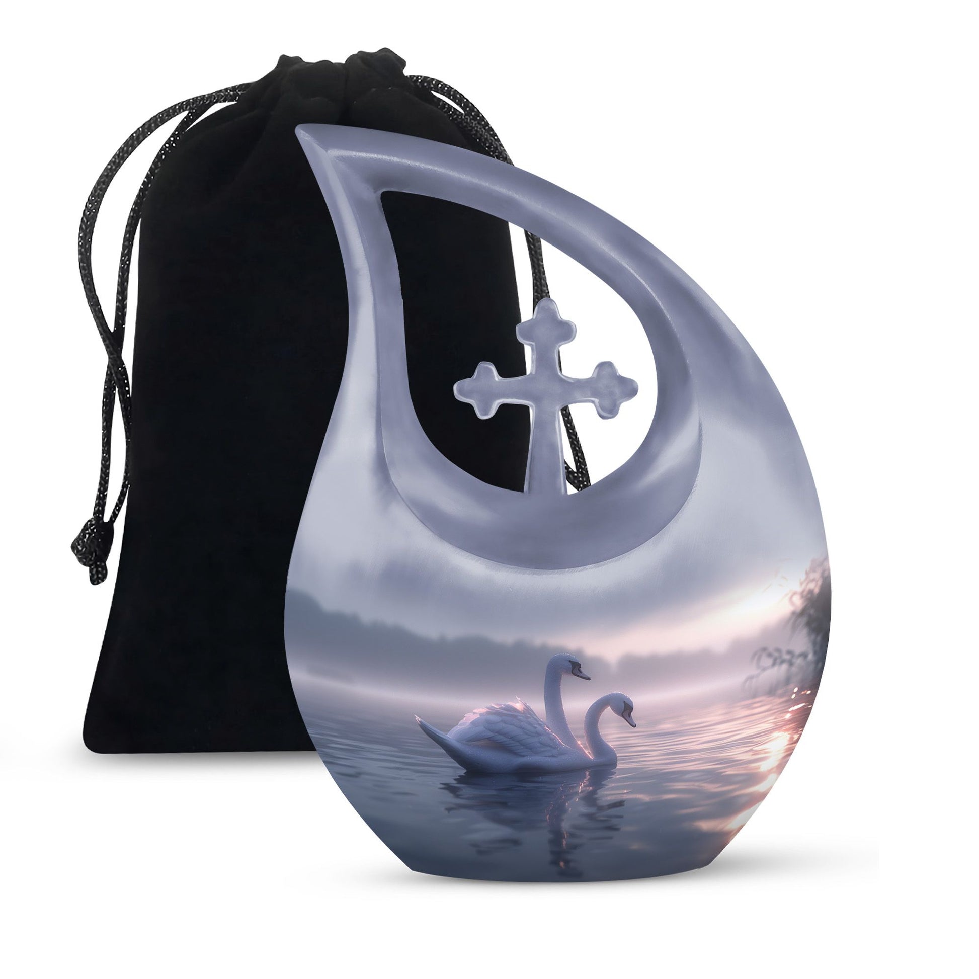 10 Inch Tranquil Waters Romance Urn 