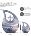 10 Inch Tranquil Waters Romance Urn 