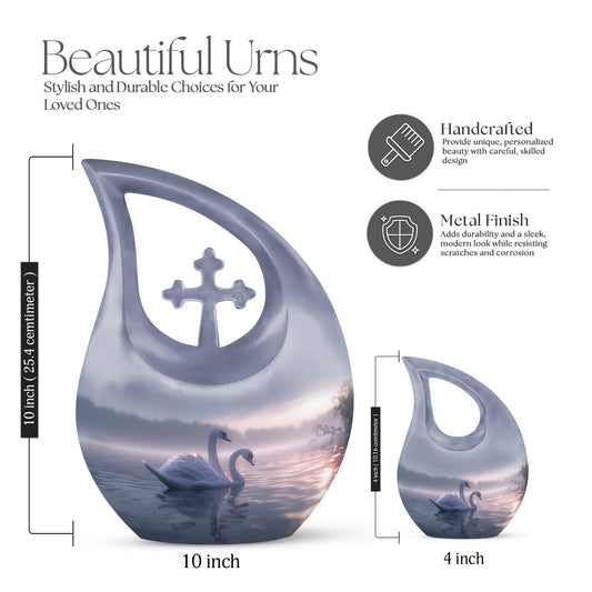 10 Inch Tranquil Waters Romance Urn 