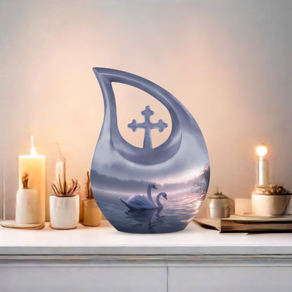 10 Inch Tranquil Waters Romance Urn 