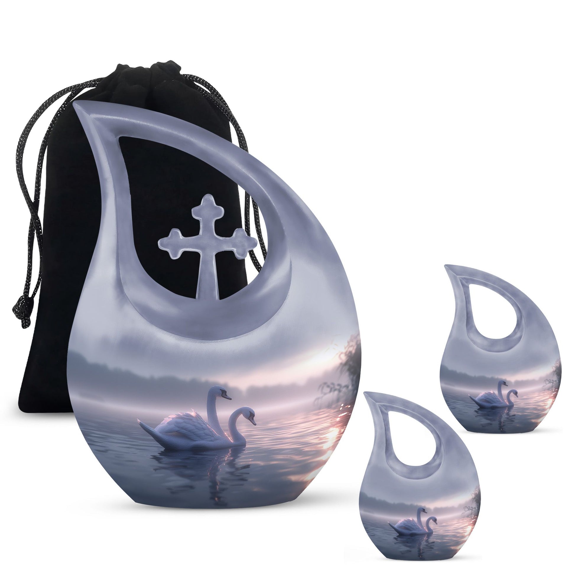 10 Inch Tranquil Waters Romance Urn 