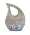 Duo Swan Keepsake Cremation Urn For Human Ashes - Mini Urns For Ashes