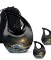 Golden Swan Funeral Urn for Human Ashes - Cremation Urn For Adults