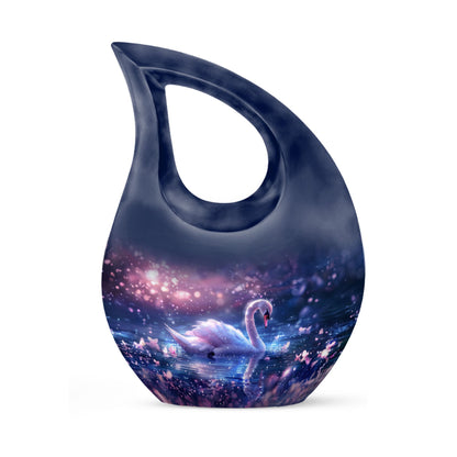 Purple Personalized Bird Cremation Urn for Human Ashes - 10-inch, 200 cu in - Yatskia