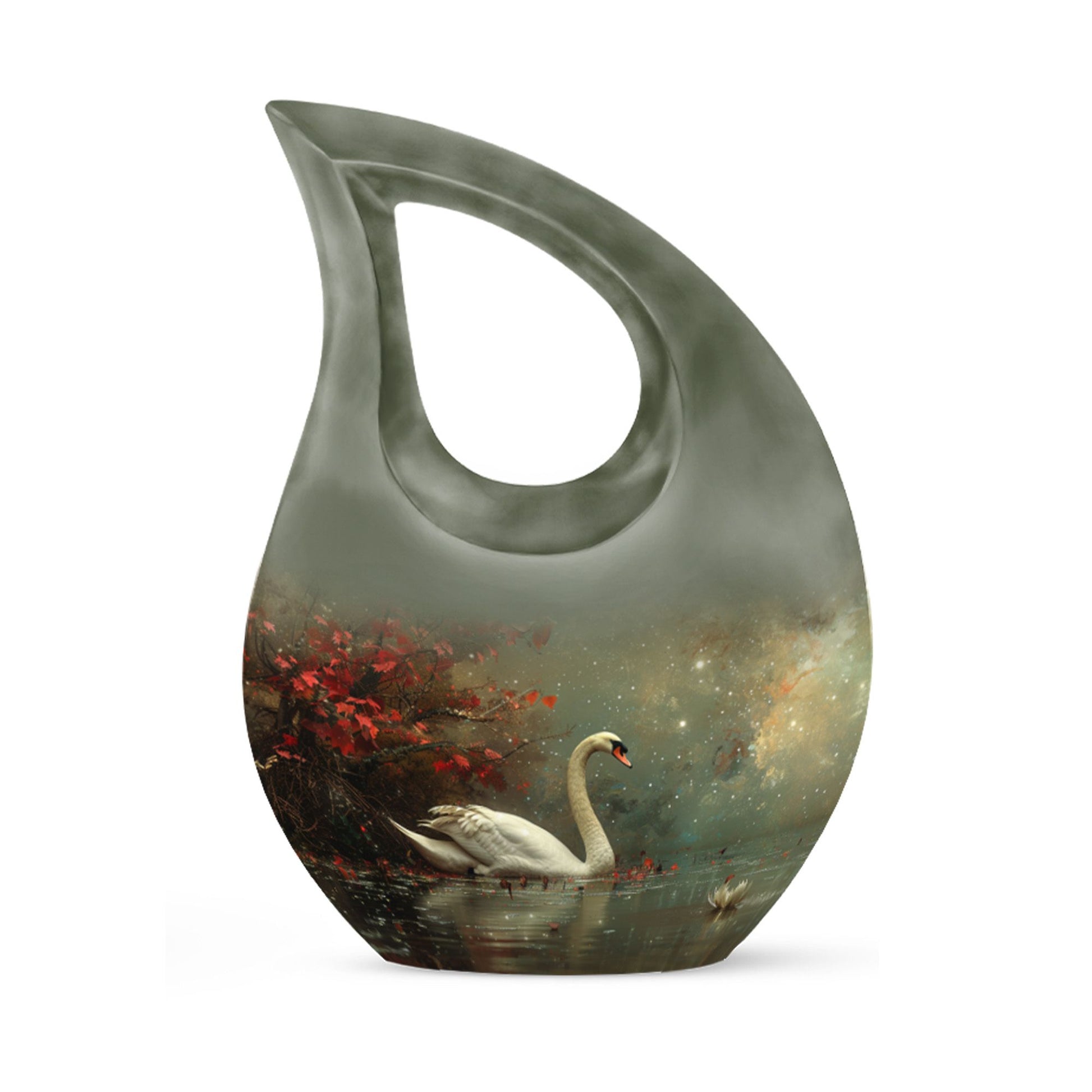 Celestial River Solitude Urn, Cross Drop Design, 