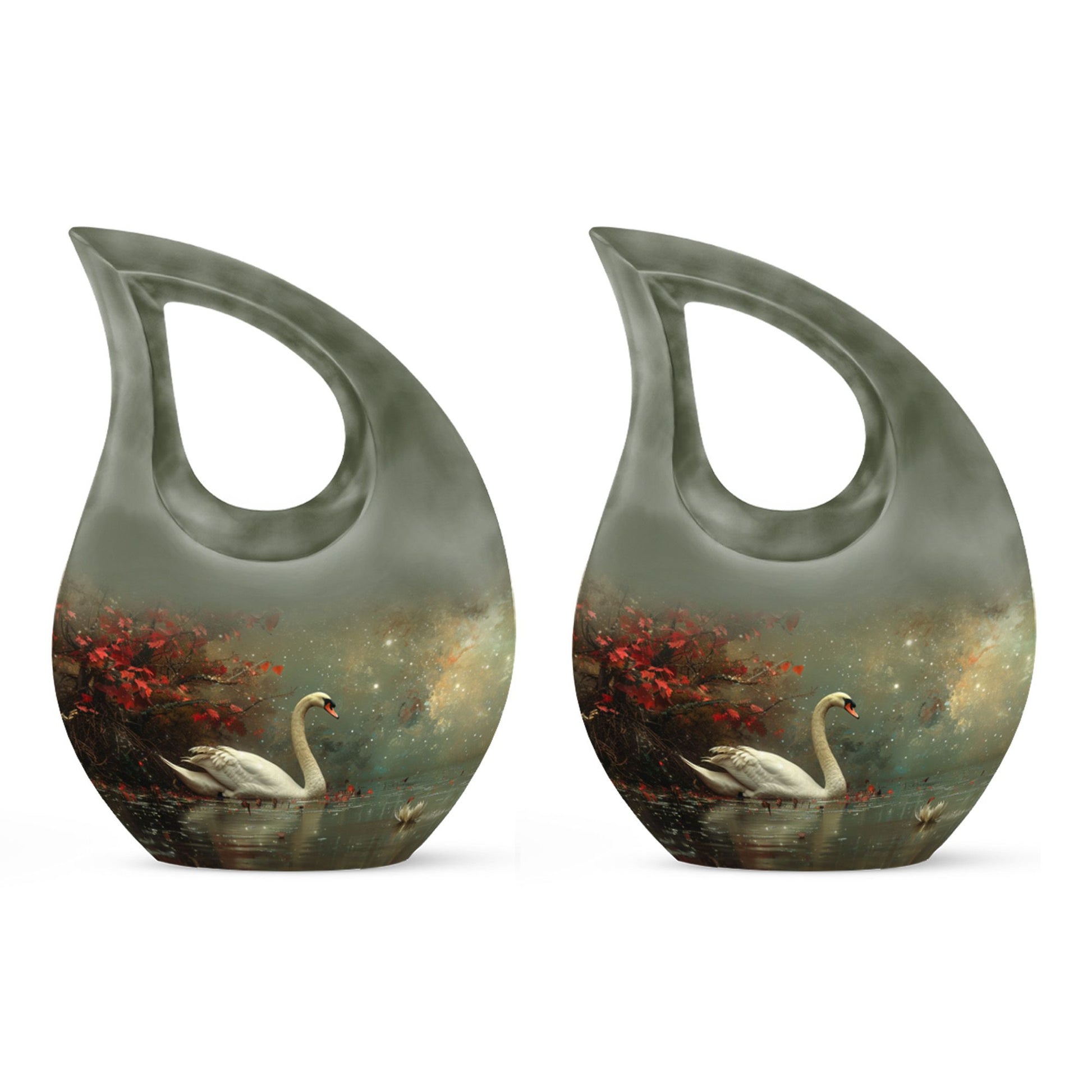 Celestial River Solitude Urn, Cross Drop Design, 