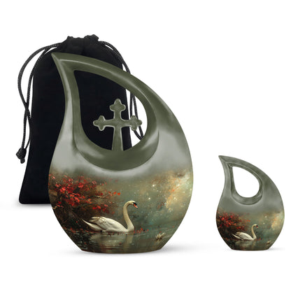 Personalized Bird Cremation Urn for Dad - 10-inch, 200 cu in - Yatskia