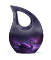 Purple Swan Cremation Urns For Human Ashes - Funeral Urns For Ashes