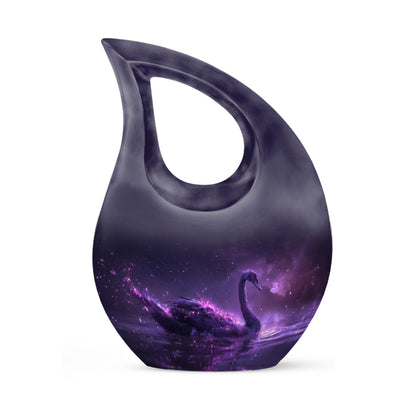 Purple Personalized Bird Cremation Urn for Human Ashes - 10-inch, 200 cu in - Yatskia