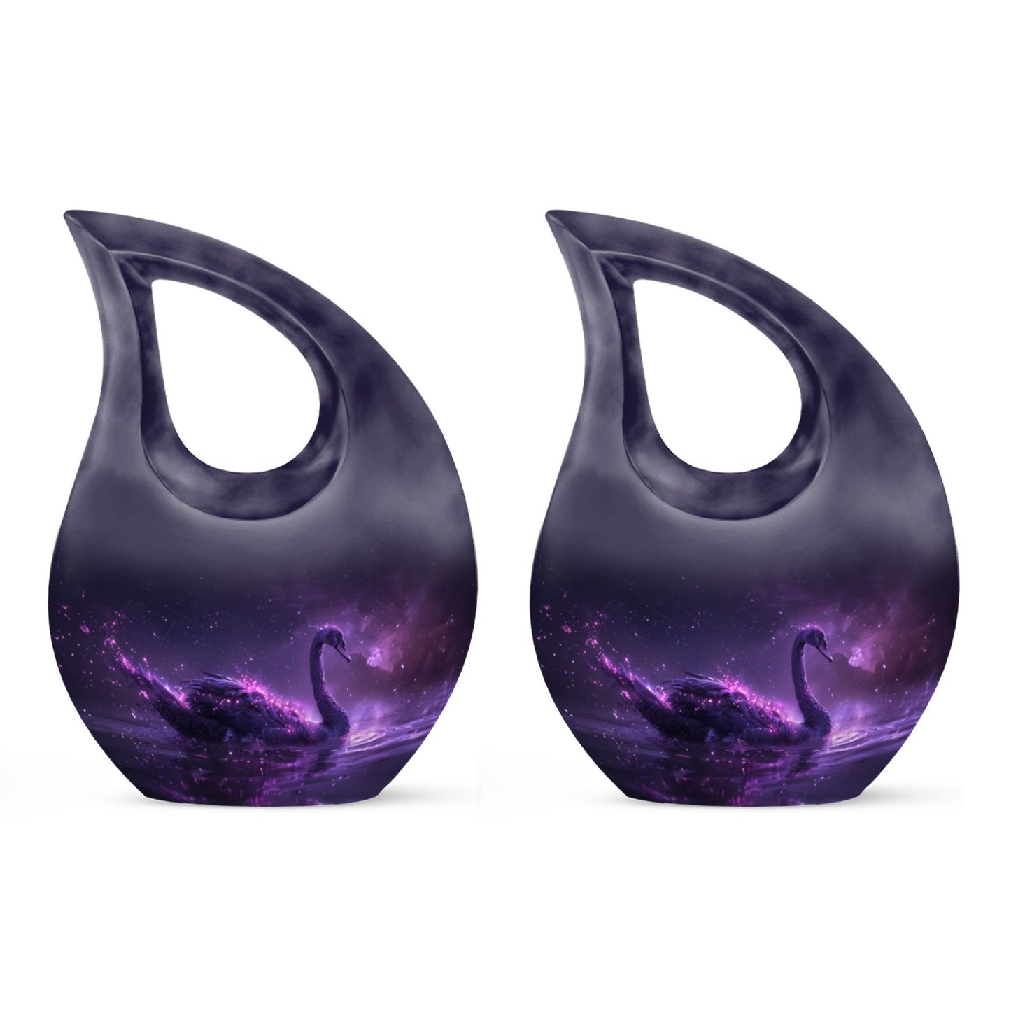 Purple Personalized Bird Cremation Urn for Human Ashes - 10-inch, 200 cu in - Yatskia