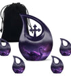 Purple Swan Cremation Urns For Human Ashes - Funeral Urns For Ashes