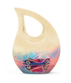 10 Inch Neon Fluid Motoring Urn with Cross Drop design, 
