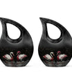 Swan Pair Cremation Urns For Human Ashes - Funeral Urns For Adult