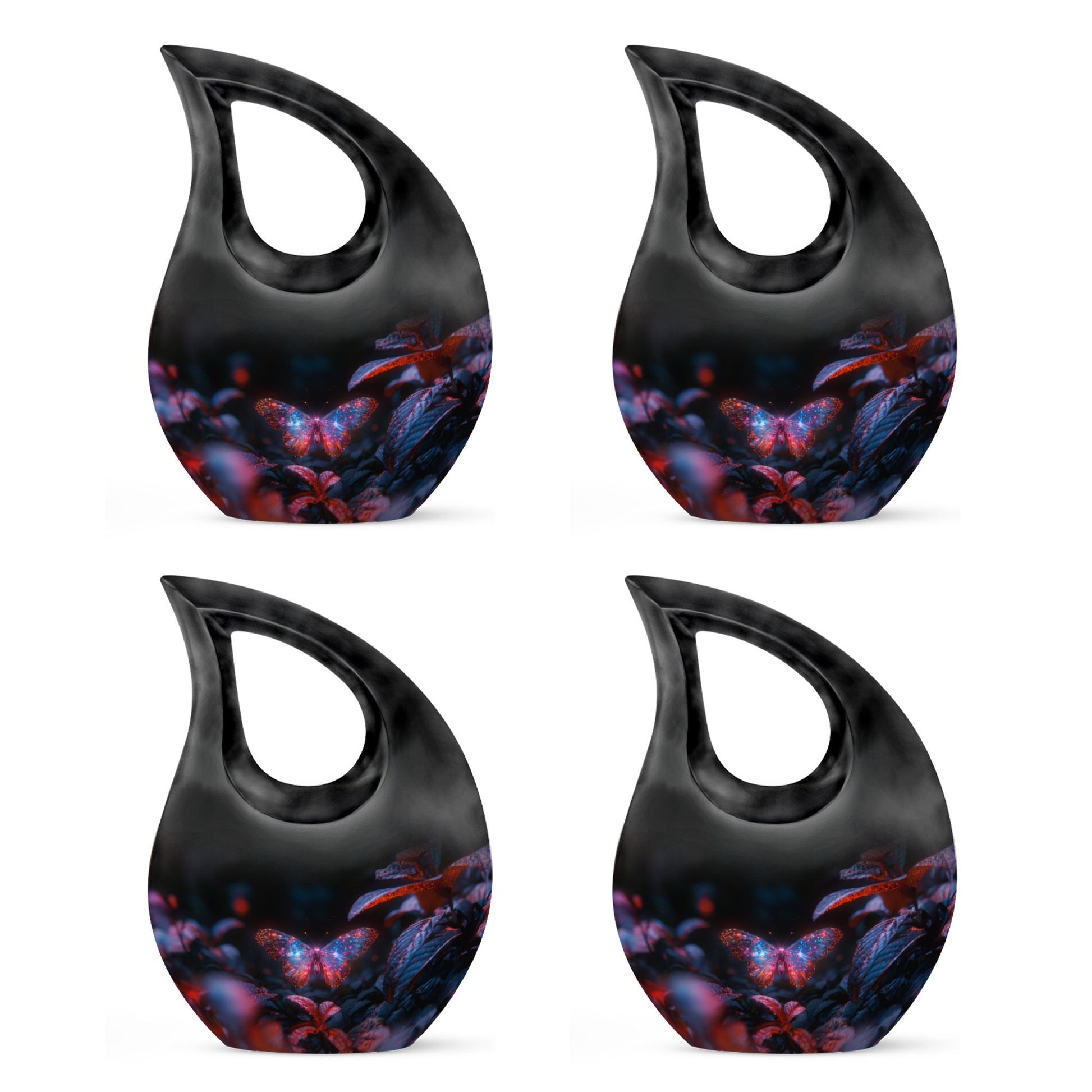 Glow Butterfly Cremation Urns For Human Ashes - Memorial Urn for Adults