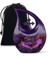 Twilight Magic Flight Urn, 10-Inch Cross Drop Cremation Urn 