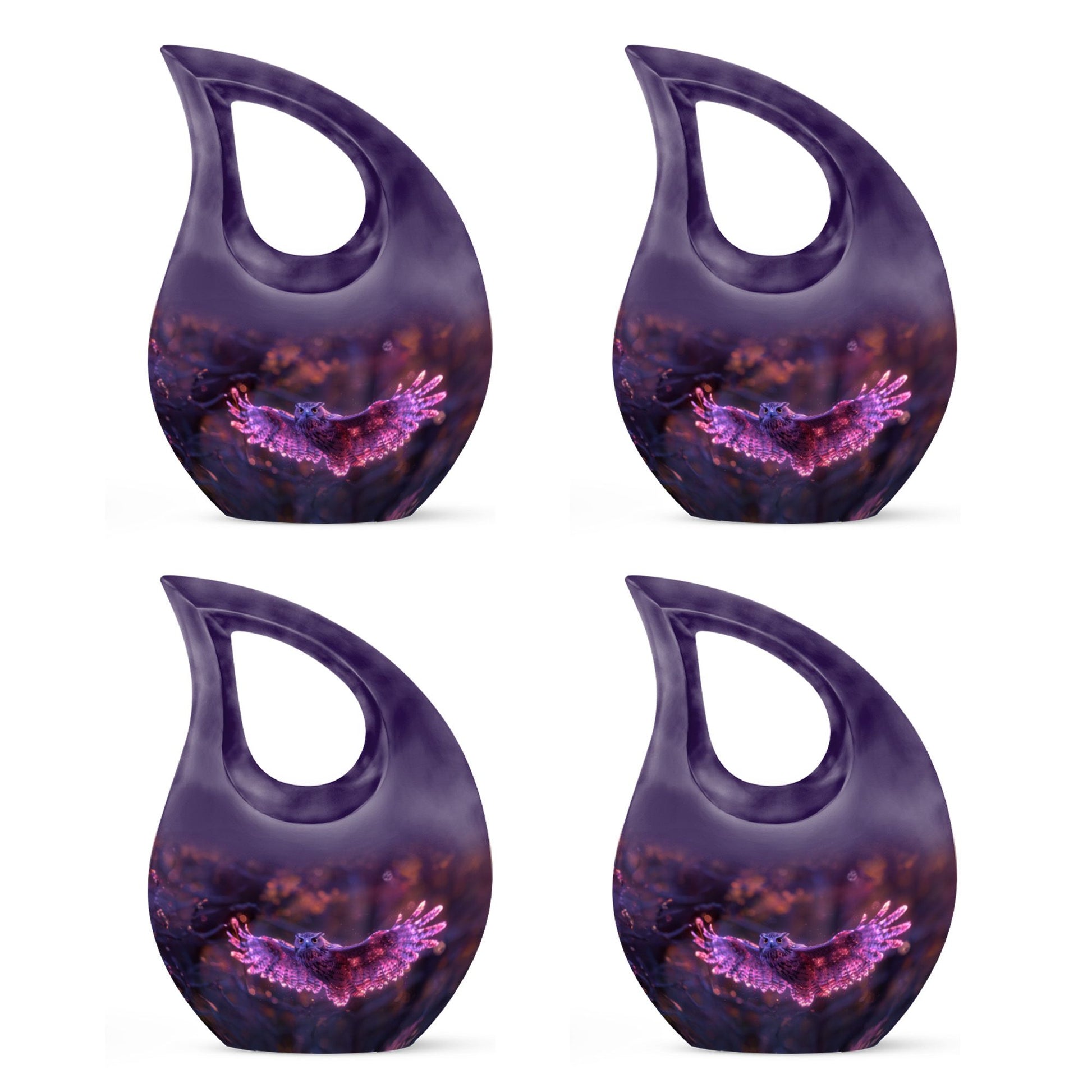 Twilight Magic Flight Urn, 10-Inch Cross Drop Cremation Urn 