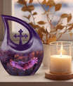 Twilight Magic Flight Urn, 10-Inch Cross Drop Cremation Urn 