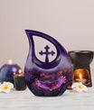 Twilight Magic Flight Urn, 10-Inch Cross Drop Cremation Urn 