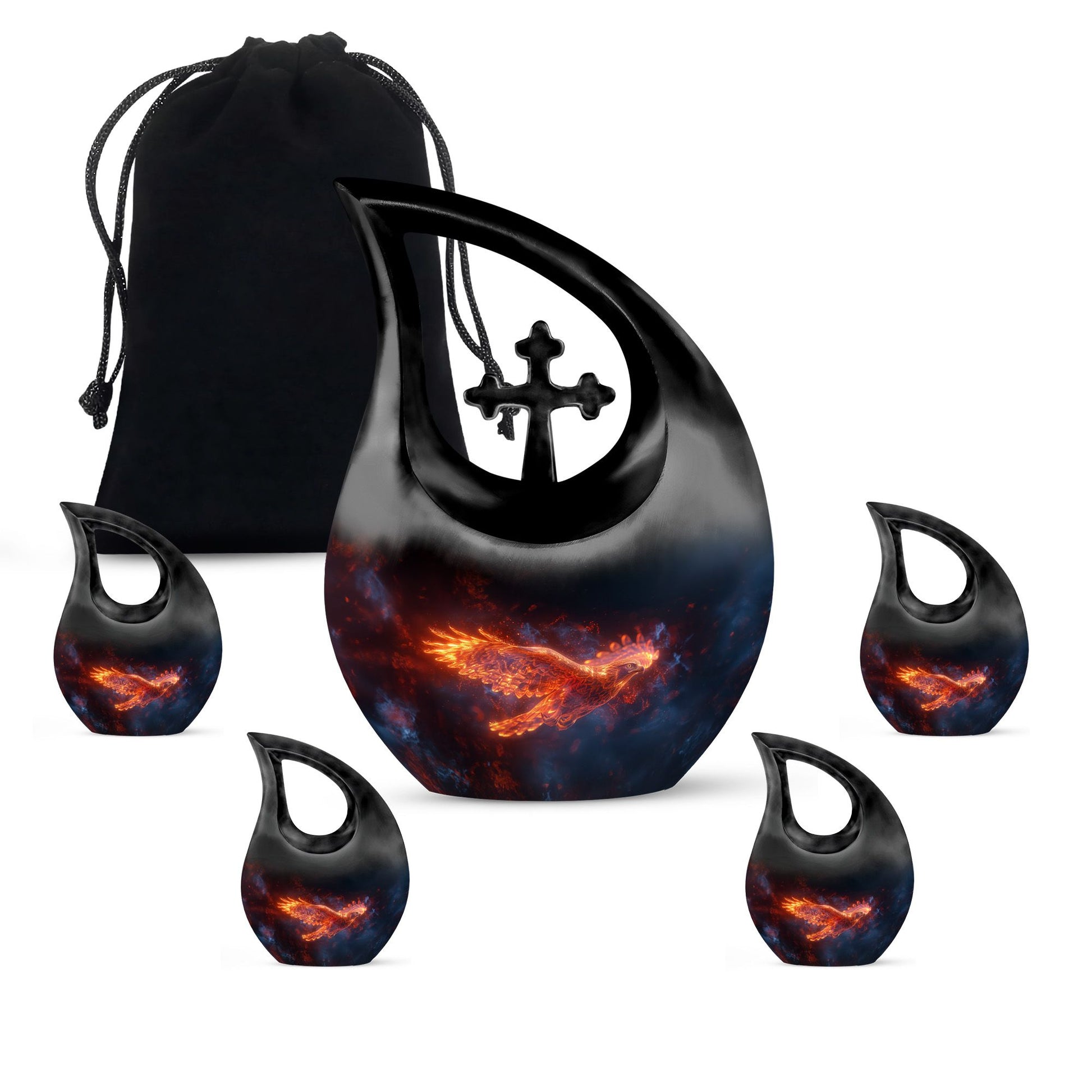 Phoenix Bird Cremation Urn for Human Ashes - Urn for Men & Women