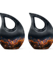 Sparkling Fiery Butterfly Urns for Mom - Large Butterfly Cremation Urns