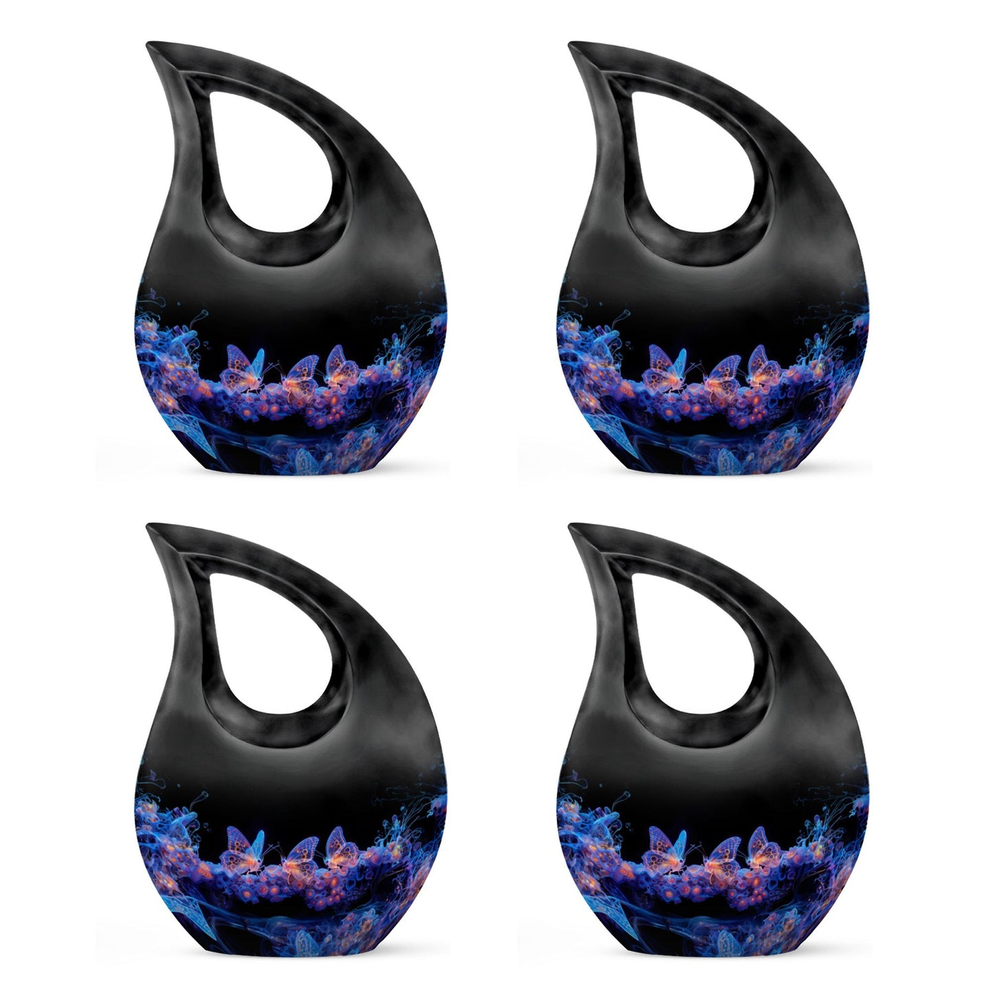 Personalized Butterfly Cremation Urn for Human Ashes - 10-inch, 200 cu in - Yatskia