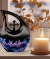 10-inch Neon Butterfly Nebula Urn,