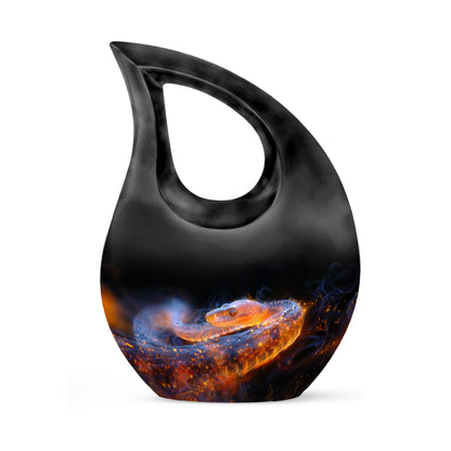 Personalized Snake Cremation Urn for Adult - 10-inch, 200 cu in - Yatskia