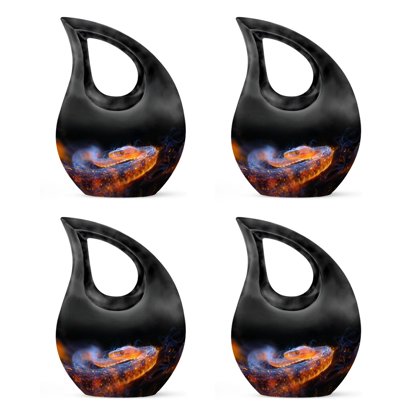 Personalized Snake Cremation Urn for Adult - 10-inch, 200 cu in - Yatskia