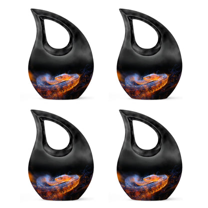 10-inch Fiery Serpent Fantasy Cross Drop urn,