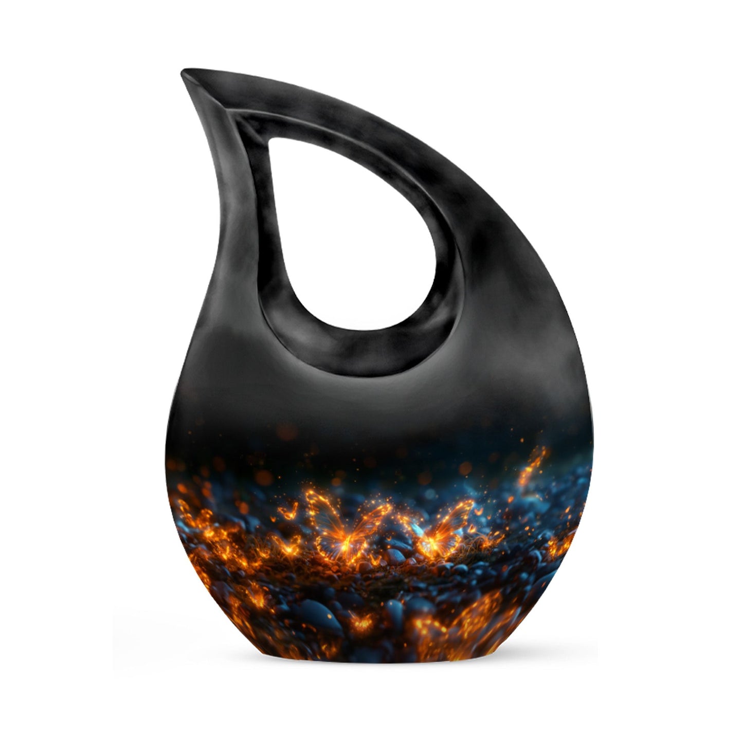 Personalized Butterfly Cremation Urn for Adult - 10-inch, 200 cu in - Yatskia