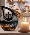 10 Inch Incandescent Butterfly Dreams Urn, Cross