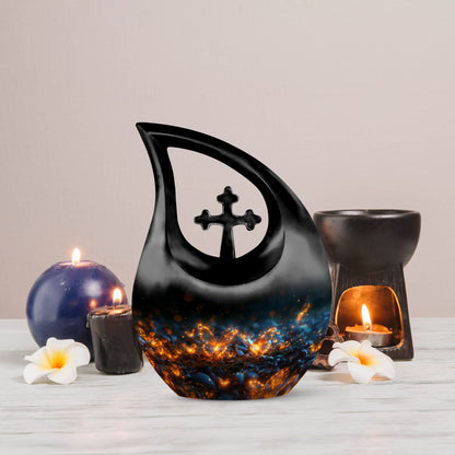 10 Inch Incandescent Butterfly Dreams Urn, Cross