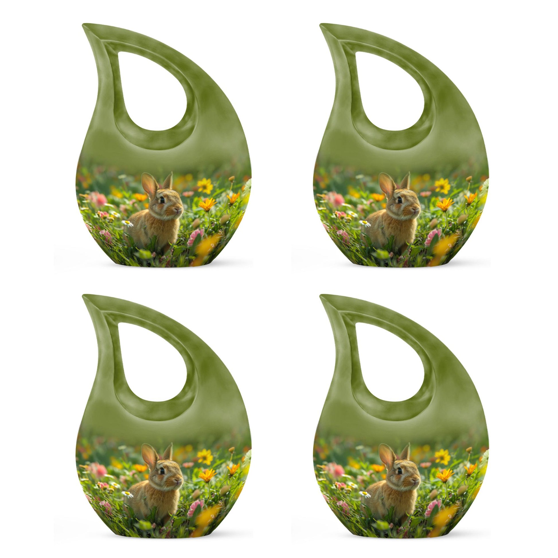 Bunny Rabbit Memorial Urn - Beautifully Designed Keepsake Urns For Pet