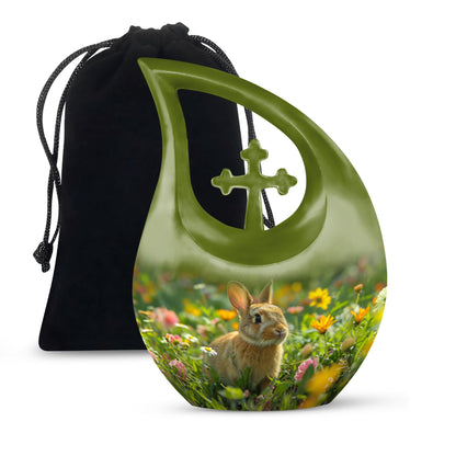 Personalized Pet Keepsake Urn for Pet Ashes - 10-inch, 200 cu in - Yatskia