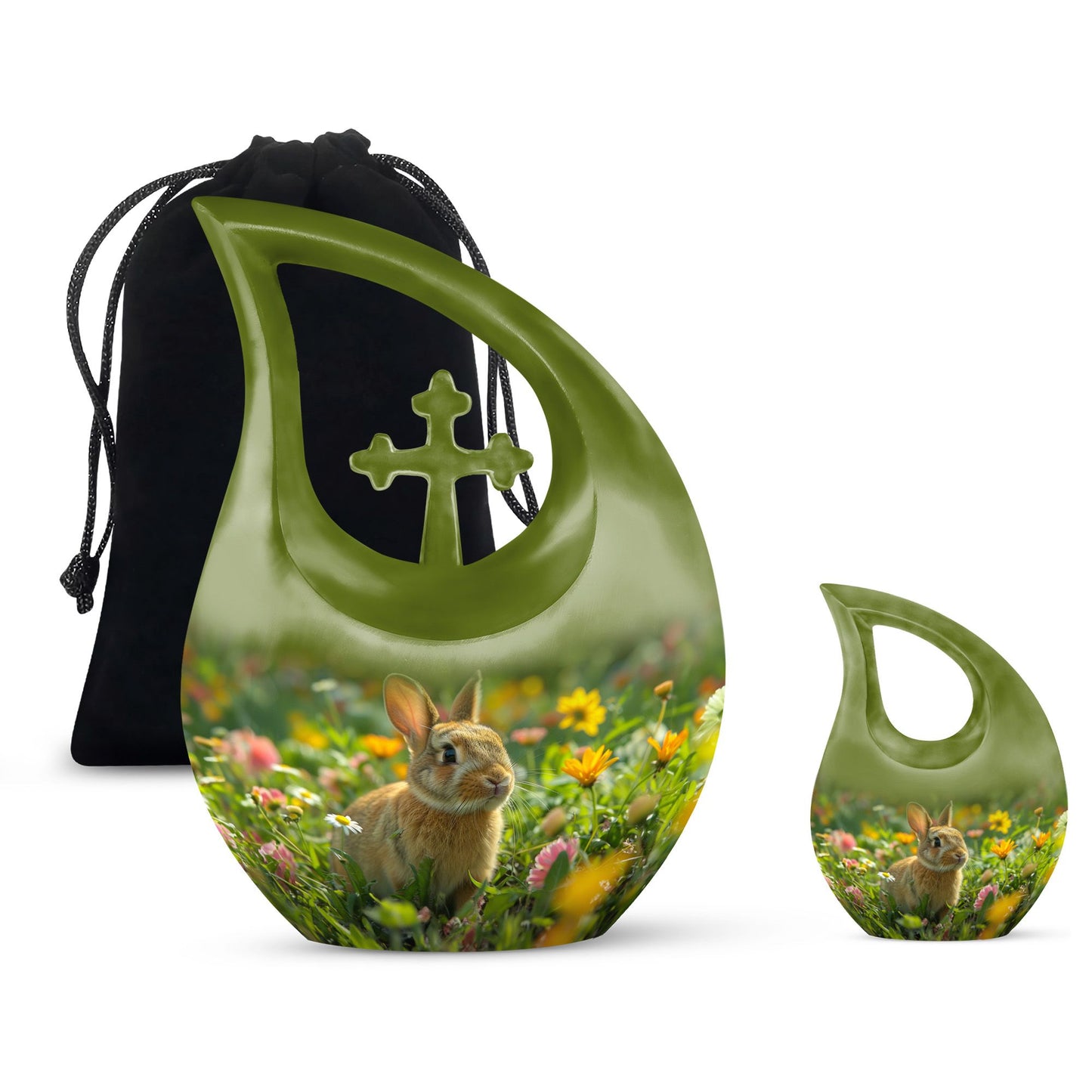 Personalized Pet Keepsake Urn for Pet Ashes - 10-inch, 200 cu in - Yatskia