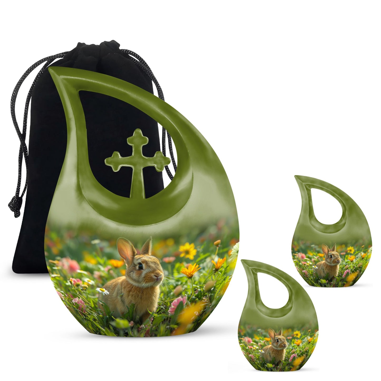 Personalized Pet Keepsake Urn for Pet Ashes - 10-inch, 200 cu in - Yatskia