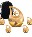 Golden Bunny Cremation Urns For Human Ashes For Mom and Dad