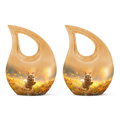 Joyful Meadow Hop Urn, a small Cross Drop 