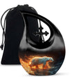Fierce Polar Bear Urn - Bear Funeral Large Cremation Urns For Ashes