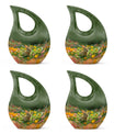 Bucolic Bunny Meadow - Rabbit Urns Large Funeral Large Urns For Ashes