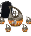 White Bunny Memorial Urn - Rabbit Funeral Large Cremation Urns For Women