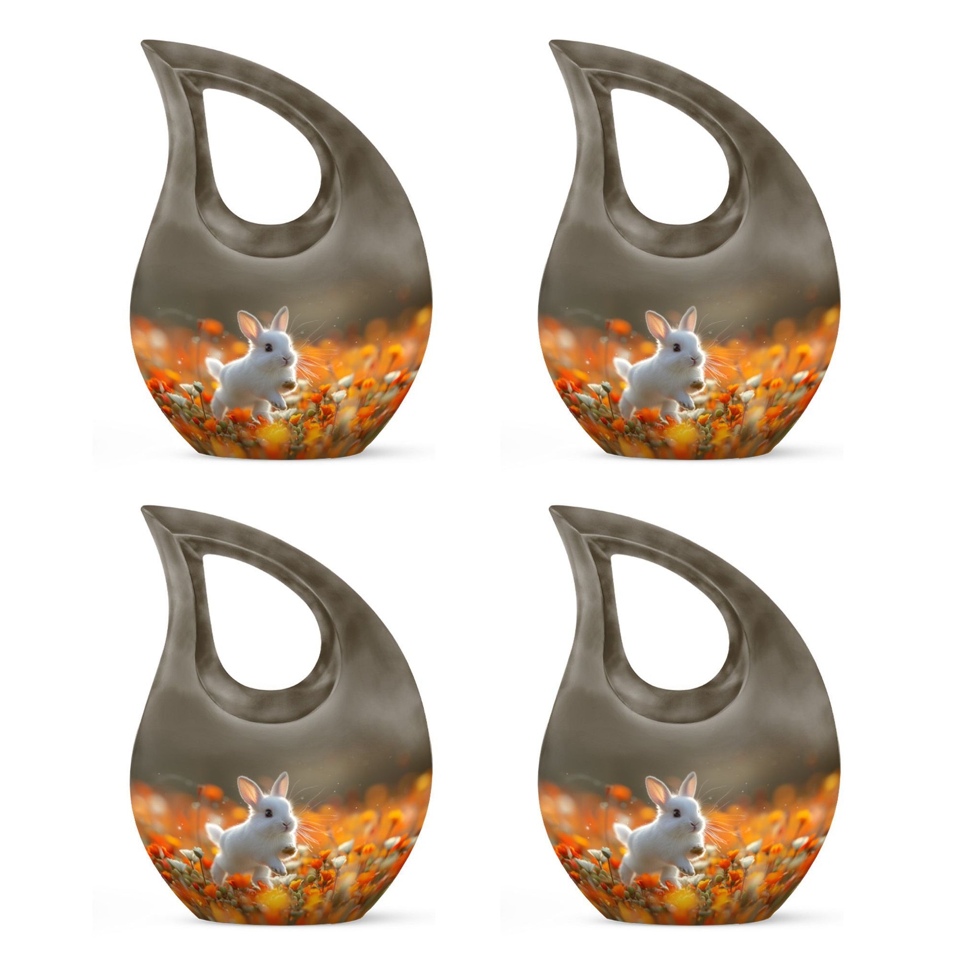 Luxury 10 inch Ebullient Marigold Frolic urn 