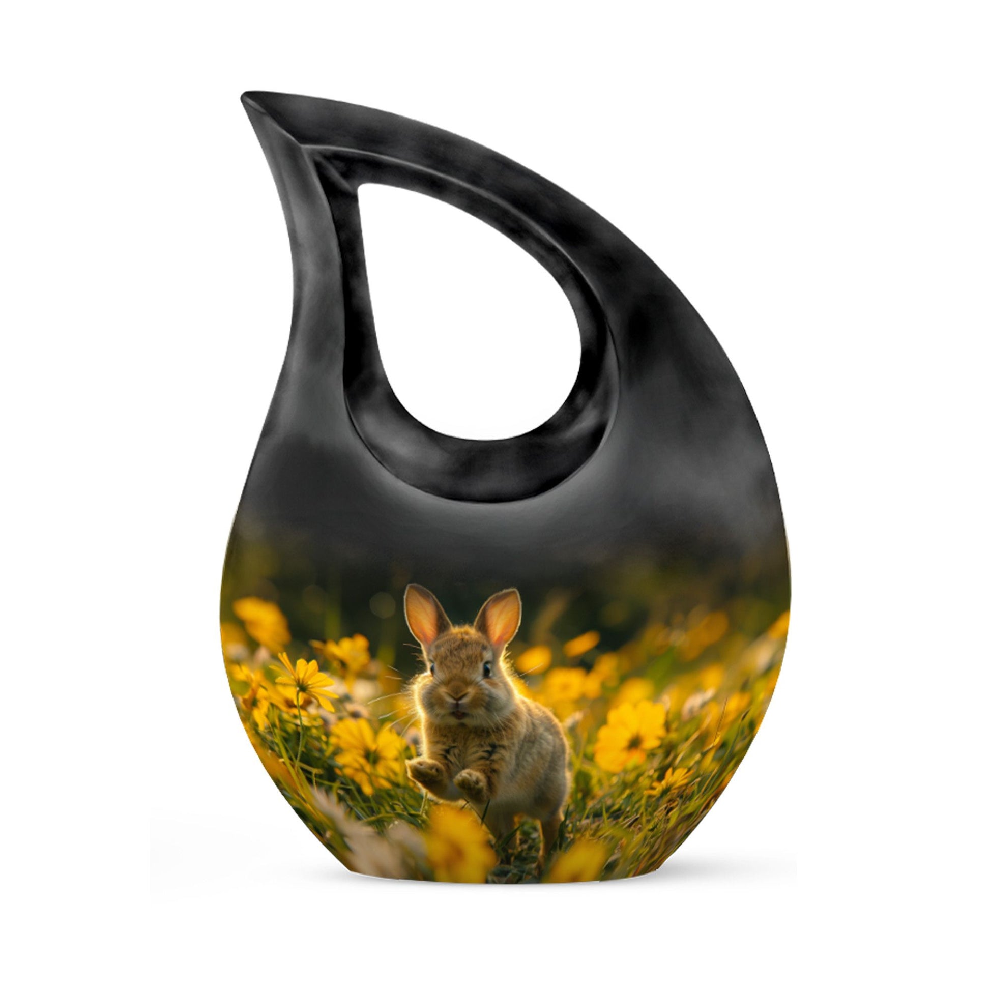 Bunny Rabbit Urn For Cremation - Rabbit Funeral Large Urns For Ashes