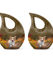 Corgi Puppy Cremation Urn For Ashes - Unique Pet Urns For Dogs