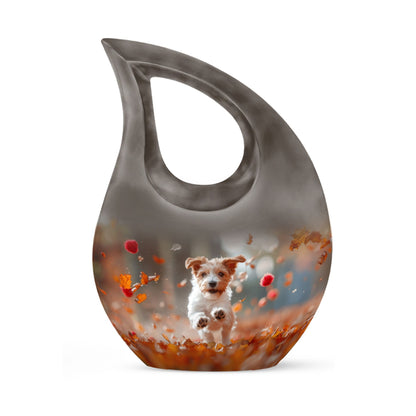 10-inch Harvest Pup Frolic Urn 