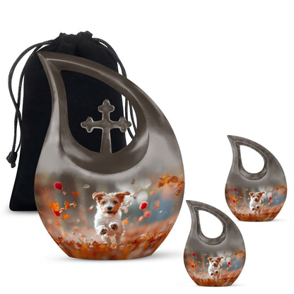 10-inch Harvest Pup Frolic Urn 