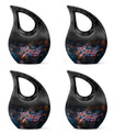 Cosmic Dragonfly Dance Urns - Dragonfly Urns for Large Funeral Urns