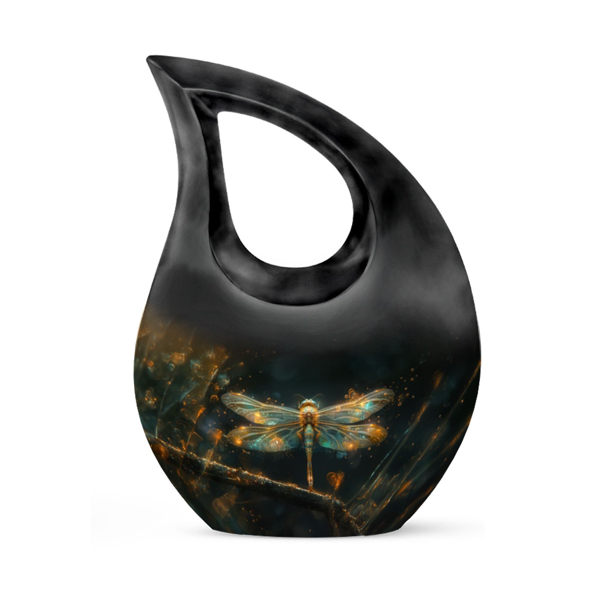 10-inch Amber Luminescence Glide Urn 